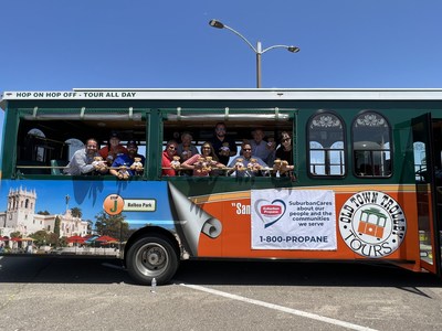 Representatives from Suburban Propane, Old Town Trolley, and Father Joe's Villages